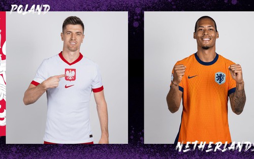 TRỰC TIẾP bóng đá VTV5 VTV6: Ba Lan vs Hà Lan, xem EURO 2024 (20h hôm nay)