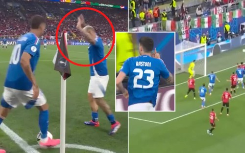 Đội tuyển Ý gây sốt với pha đá phạt góc 'IQ 1000' tại EURO 2024