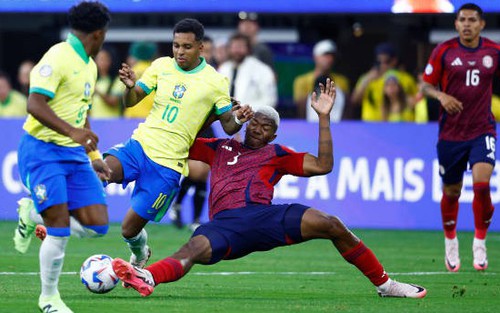 Brazil 0-0 Costa Rica: Vinicius im tiếng, Brazil bị đội hạng 52 thế giới cầm hòa ở Copa America