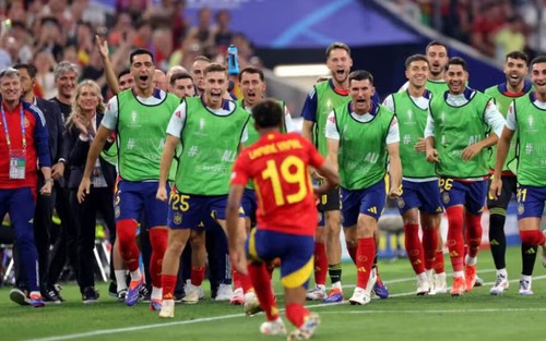 Cầu thủ Tây Ban Nha áp đảo trong đội hình tiêu biểu vòng bán kết EURO 2024