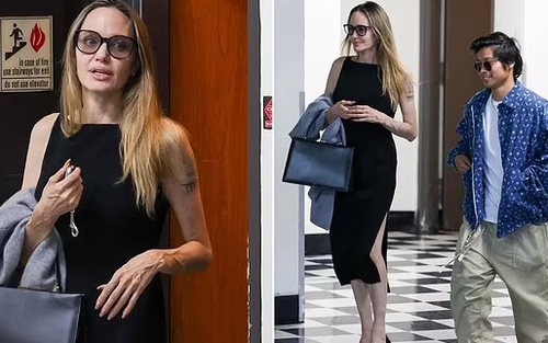 Pax Thiên trông thật sành điệu khi mời mẹ Angelina Jolie đi ăn sushi tại nhà hàng nổi tiếng