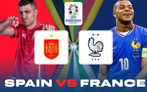 Xem trực tiếp bóng đá VTV5 VTV6: Tây Ban Nha vs Pháp, BK EURO 2024