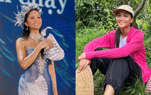 Hoa hậu H’Hen Niê: Hình ảnh đối lập đến bất ngờ khi vừa giản dị lên rẫy đã hóa thân nàng tiên cá