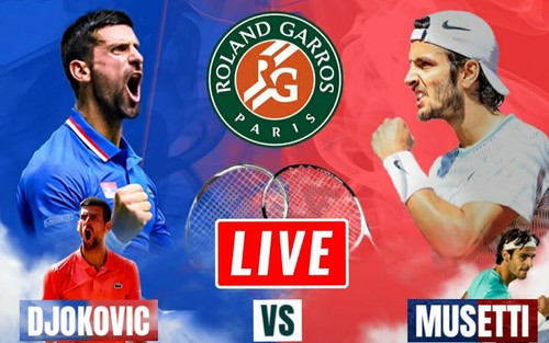 Link xem trực tiếp Djokovic vs Musetti, vòng bán kết đơn nam Olympic 2024 (00h00 hôm nay)