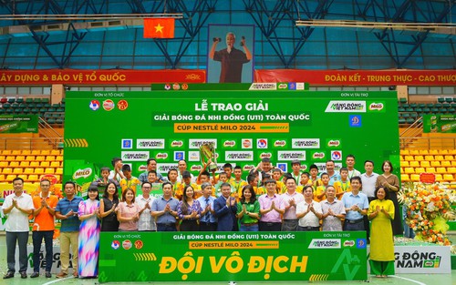 SLNA vô địch giải bóng đá nhi đồng toàn quốc 2024