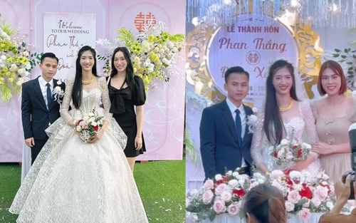 Tuyển thủ bóng chuyền Việt Nam chính thức lên xe hoa ở tuổi 27, được đồng đội tới chúc mừng