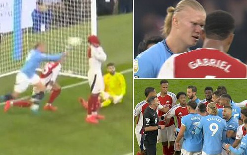 Haaland gây bão với hành động thiếu fair-play, căng thẳng lên đỉnh điểm sau trận hòa kịch tính giữa Man City và Arsenal