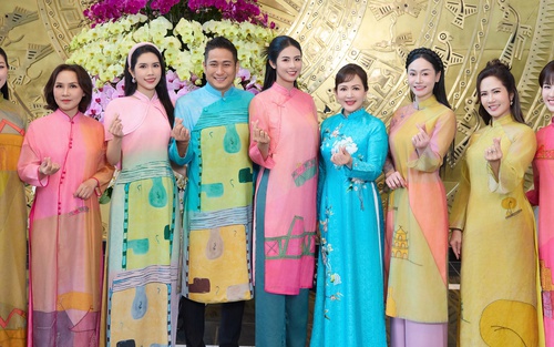 Dàn sao VFC nổi bật trong BST áo dài của Hoa hậu Ngọc Hân tại 'Gala Việc tử tế'