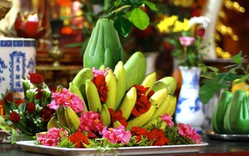 Bày mâm ngũ quả Tết đẹp, ý nghĩa ngũ phúc lâm môn Phúc Quý Thọ Khang Ninh