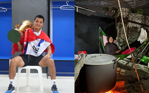 Nhà vô địch AFF Cup của ĐT Việt Nam khoe ảnh gói bánh chưng, hạnh phúc bên gia đình sau giải đấu thành công