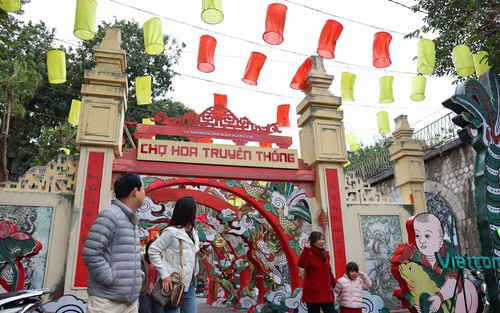 Sôi động chợ hoa cây cảnh Tết