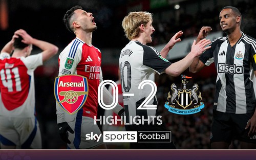 Thua cách biệt Newcastle ngay ở Emirates, Arsenal có nguy cơ bị loại khỏi Cúp Liên đoàn Anh