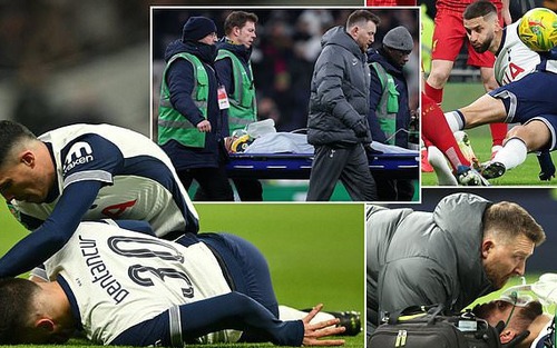 Sao Tottenham bất tỉnh ở trận thắng Liverpool, phải cấp cứu gần 10 phút ngay trên sân