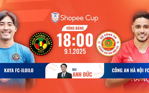 Link xem trực tiếp bóng đá Kaya FC vs CAHN, vòng bảng ASEAN Shopee Cup 18h hôm nay
