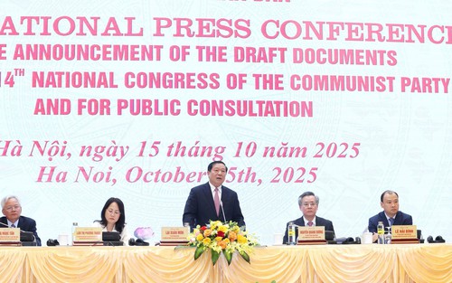 Họp báo quốc tế công bố dự thảo các Văn kiện trình Đại hội XIV của Đảng để lấy ý kiến nhân dân