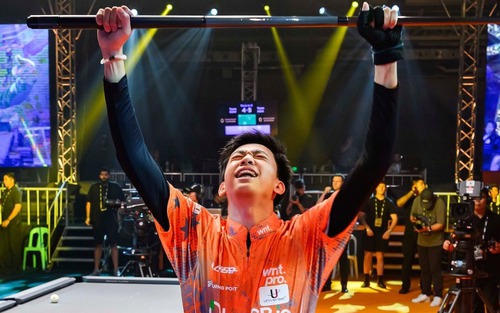 Thiên tài tuổi teen bùng nổ, đội của cơ thủ Việt Nam thắng áp đảo tuyển Thế giới tại giải đấu tại Philippines
