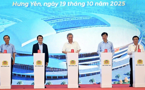 Tổng Bí thư Tô Lâm dự lễ khởi công xây dựng sân vận động 60.000 chỗ ngồi
