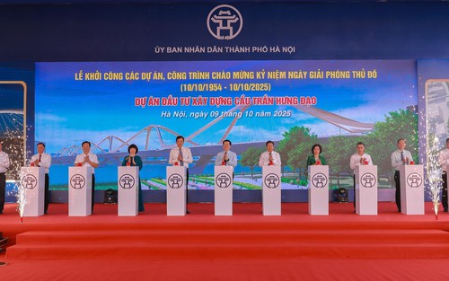 Hà Nội khởi công Dự án đầu tư xây dựng cầu Trần Hưng Đạo