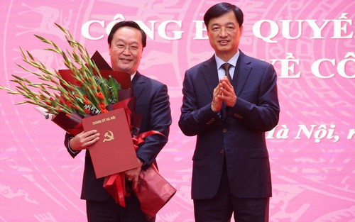 Đồng chí Nguyễn Đức Trung giữ chức Phó Bí thư Thành ủy Hà Nội