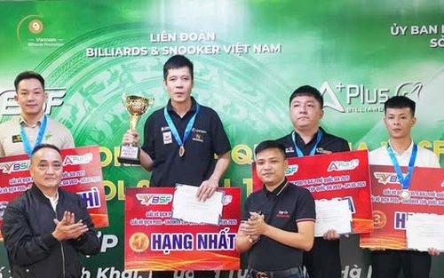 Cơ thủ U50 xuất sắc vô địch Cúp quốc gia 2025 nội dung 10 bi 
