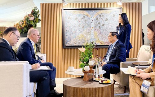 Thủ tướng Phạm Minh Chính gặp Tổng Thư ký LHQ và Thủ tướng Australia