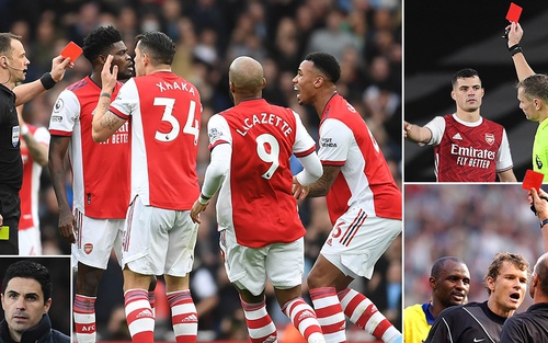 10 đội bóng Premier League nhận thẻ đỏ nhiều nhất