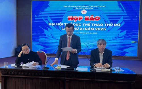 Đại hội Thể dục Thể thao Thủ đô lần thứ XI tổ chức 25 môn