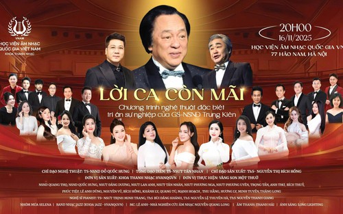 Tri ân GS-NSND Trung Kiên - "Kiến trúc sư" đào tạo thanh nhạc Việt Nam bằng "Lời ca còn mãi"