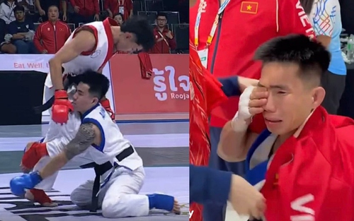 Võ sĩ Việt Nam bật khóc khi bị xử thua dù thi đấu áp đảo trước đối thủ Thái Lan ở SEA Games 2025
