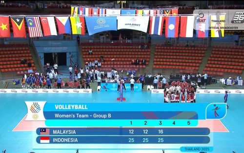Ngôi sao Megawati tỏa sáng, tuyển bóng chuyền Indonesia thắng trận ra quân ở SEA Games 2025