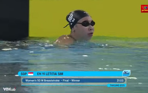 SEA Games 2025 đã chứng kiến kỷ lục đầu tiên ở môn bơi