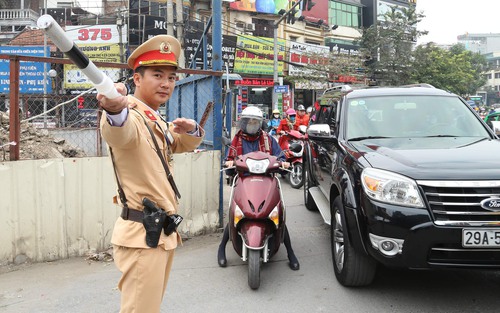 Hà Nội: Phân luồng tổ chức giao thông phục vụ thi công Đại lộ Thăng Long