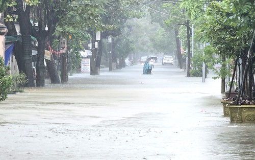 Thành phố Huế và khu vực duyên hải Nam Trung Bộ có mưa vừa, mưa to