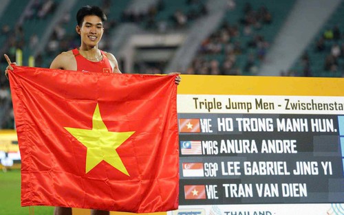 Đoàn thể thao Việt Nam giành liên tiếp 2 HCV điền kinh ở SEA Games 2025