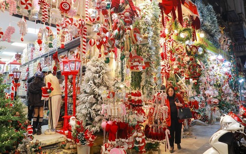 Thị trường Noel 2025: Đa dạng chủng loại, mặt hàng, cây thông hút khách