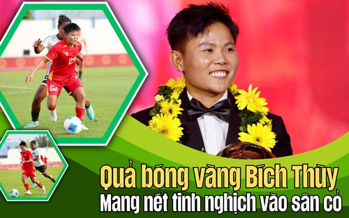 Quả bóng Vàng Bích Thùy: Mang nét tinh nghịch vào sân cỏ