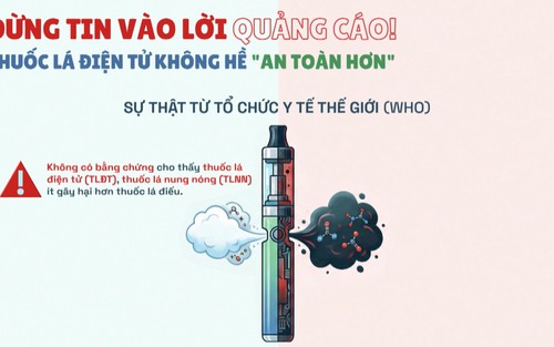 ĐỪNG TIN VÀO LỜI QUẢNG CÁO! THUỐC LÁ ĐIỆN TỬ KHÔNG HỀ "AN TOÀN HƠN"