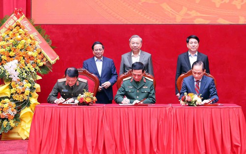 Lễ ký Quy chế phối hợp giữa Bộ Quốc phòng, Bộ Công an và Bộ Ngoại giao