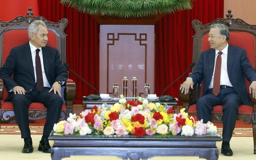 Tổng Bí thư Tô Lâm tiếp Thư ký Hội đồng An ninh Liên bang Nga