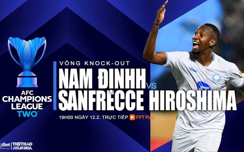 Nhận định, soi tỷ lệ Nam Định vs Sanfrecce Hiroshima (19h00, 12/2), vòng 1/8 AFC Champions League 2