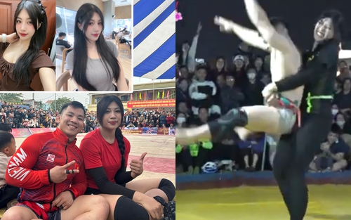 'Hot girl đấu vật' Anh Thơ nhấc bổng nhà vô địch Jiujitsu thế giới Việt Nam để giành chiến thắng, CĐV đồng loạt lên tiếng