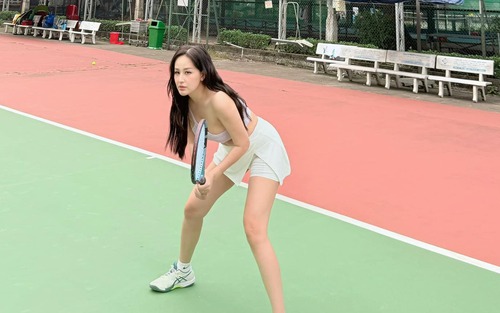 Thay vì theo trào lưu pickleball, cựu Hoa hậu Việt Nam theo đuổi môn 'truyền thống', công khai thần tượng Federer