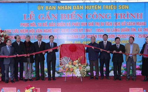Thêm nhiều công trình Văn hóa ý nghĩa tại Huyện Triệu Sơn, tỉnh Thanh Hóa