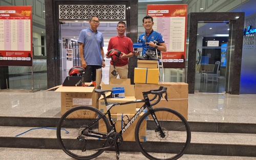 Liên đoàn Xe đạp Thái Lan đã chuẩn bị 27 xe đạp cho đội tuyển Việt Nam