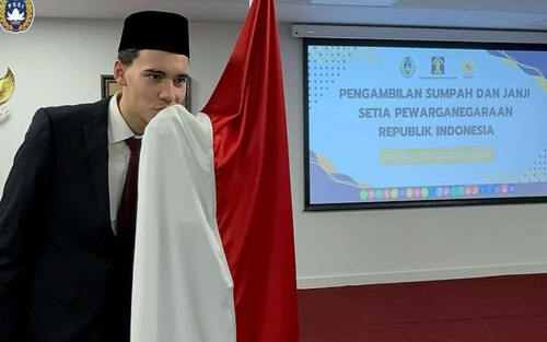 Indonesia lại nhập tịch thêm một cầu thủ đang chơi tại bóng đá Anh, quyết tâm giành vé đến World Cup 2026