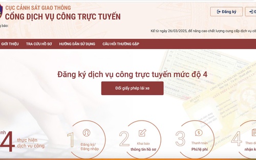 Bộ Công an vận hành trang thông tin mới cung cấp dịch vụ công về cấp, đổi giấy phép lái xe