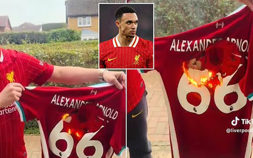 CĐV Liverpool ‘dậy sóng’, đốt áo Arnold sau khi thông tin gia nhập Real Madrid được xác nhận