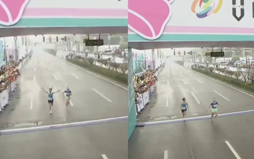 Độc Lạ marathon: Vội ăn mừng trước vạch đích, runner Trung Quốc nhận cái kết không thể đắng hơn
