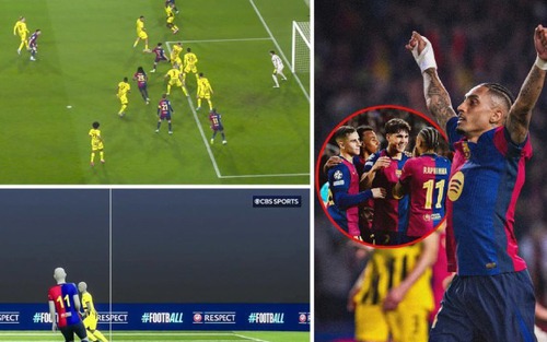 Raphinha xin lỗi đàn em vì 'cướp' bàn thắng ở trận Barcelona thắng Dortmund
