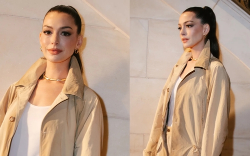 Nhan sắc U50 của Anne Hathaway khiến công chúng ngỡ ngàng
